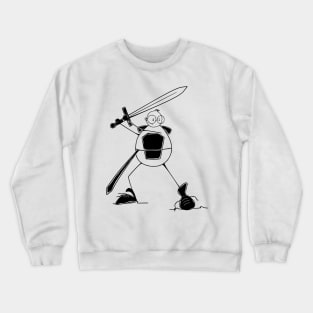 warrior minimalist line art Crewneck Sweatshirt